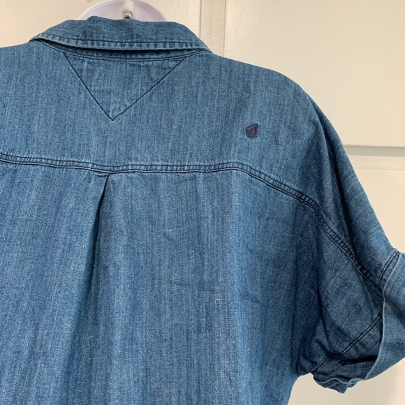 Volcom Yo Shortie Oversized Blue Denim Dress - Picture 14 of 14